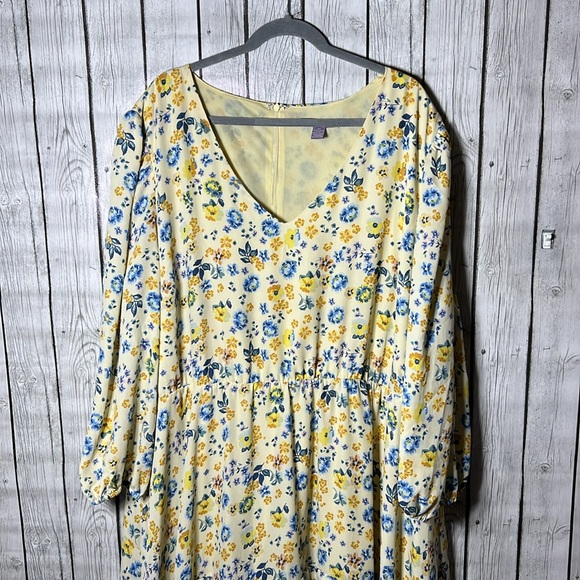 A Love Story Finley Long Sleeve Ruffle Trim Dress size 3x - Picture 3 of 12